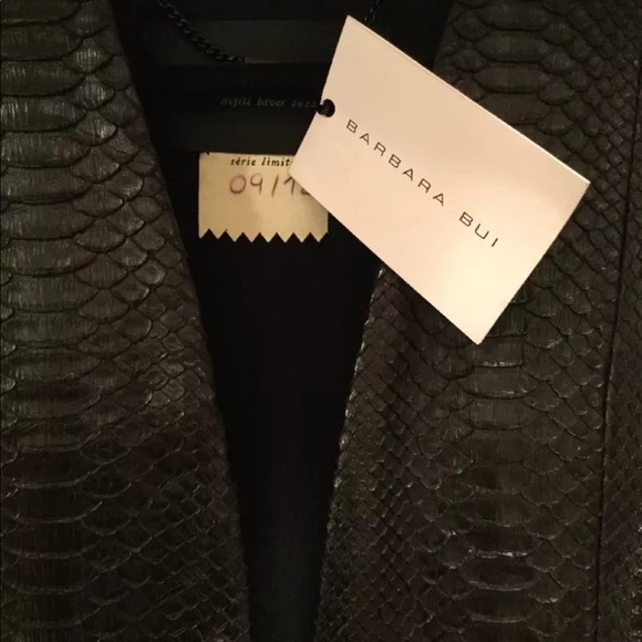 Barbara Bui Black Leather Jacket  Runway  Size 36 - Picture 2 of 8